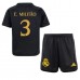 Maillot de foot Real Madrid Eder Militao #3 Troisième vêtements enfant 2023-24 Manches Courtes (+ pantalon court)